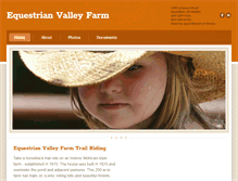 Tablet Screenshot of equestrianvalley.com